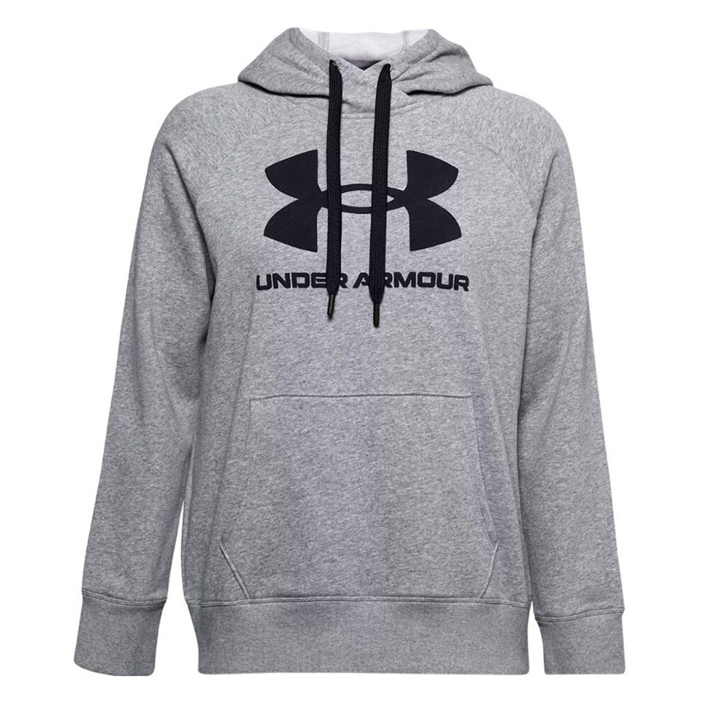 Women's Under Armour Rival Fleece Logo Hoodie grey 1356318 035