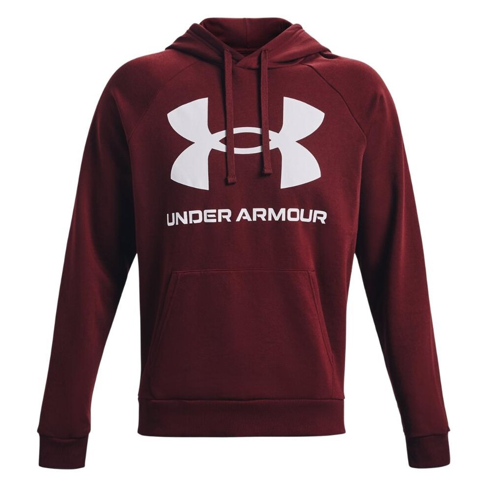 Under Armour Men's Rival Fleece Big Logo HD Sweatshirt burgundy 1357093 690