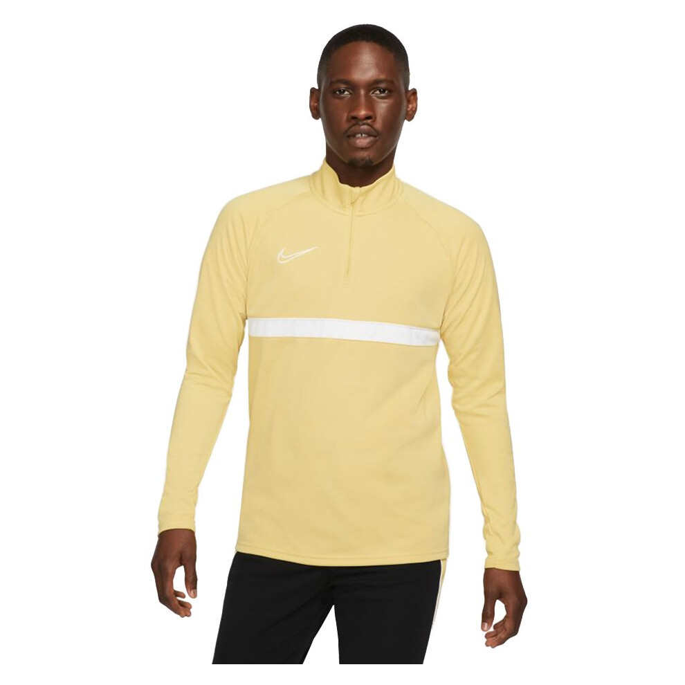 Nike NK Df Academy21 Drill Top Yellow Sweatshirt CW6110 700 XL