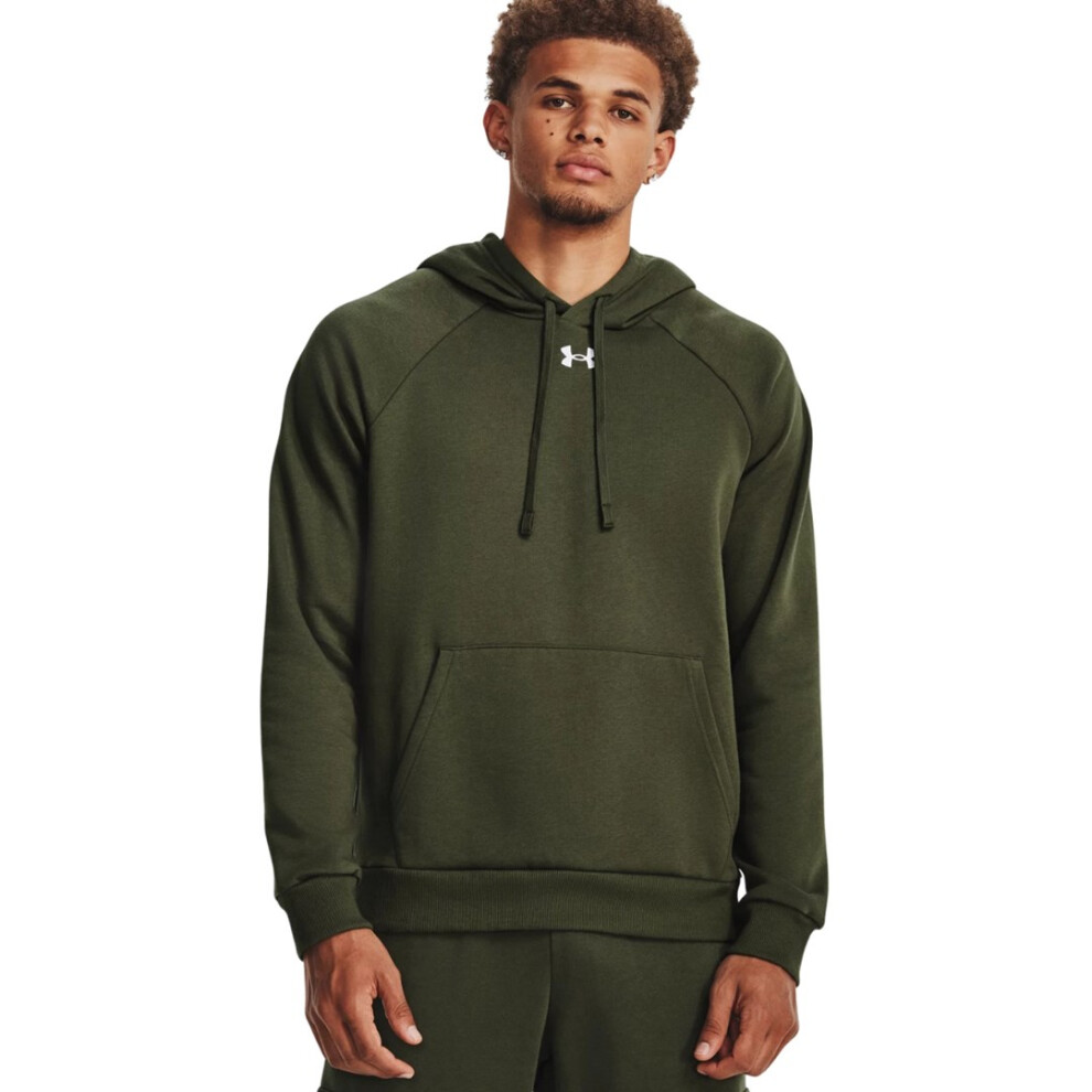 Under Armour Rival Fleece Hoodie Olive 1379757 390 L