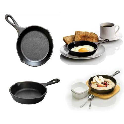 Vintage Gourmet® Mini Cast Iron Skillet, 5