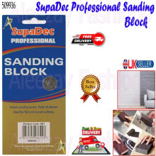 SupaDec Angled Sanding Block Professional for Wood, Metal & Plastic