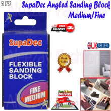 SupaDec Flexible Sanding Block Fine/Medium for Wood, Metal & Plastic