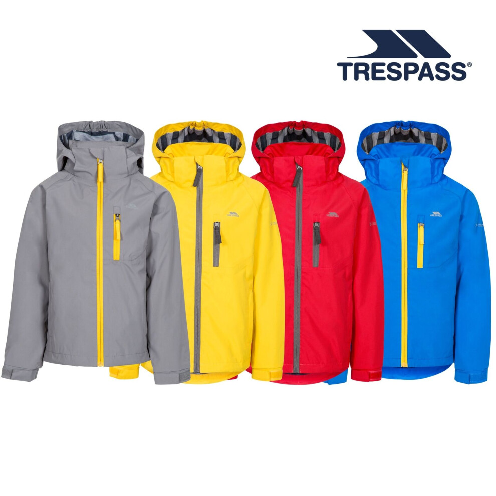 (3-4 Years, Storm Grey X) Trespass Boys Waterproof Jacket Overwhelm