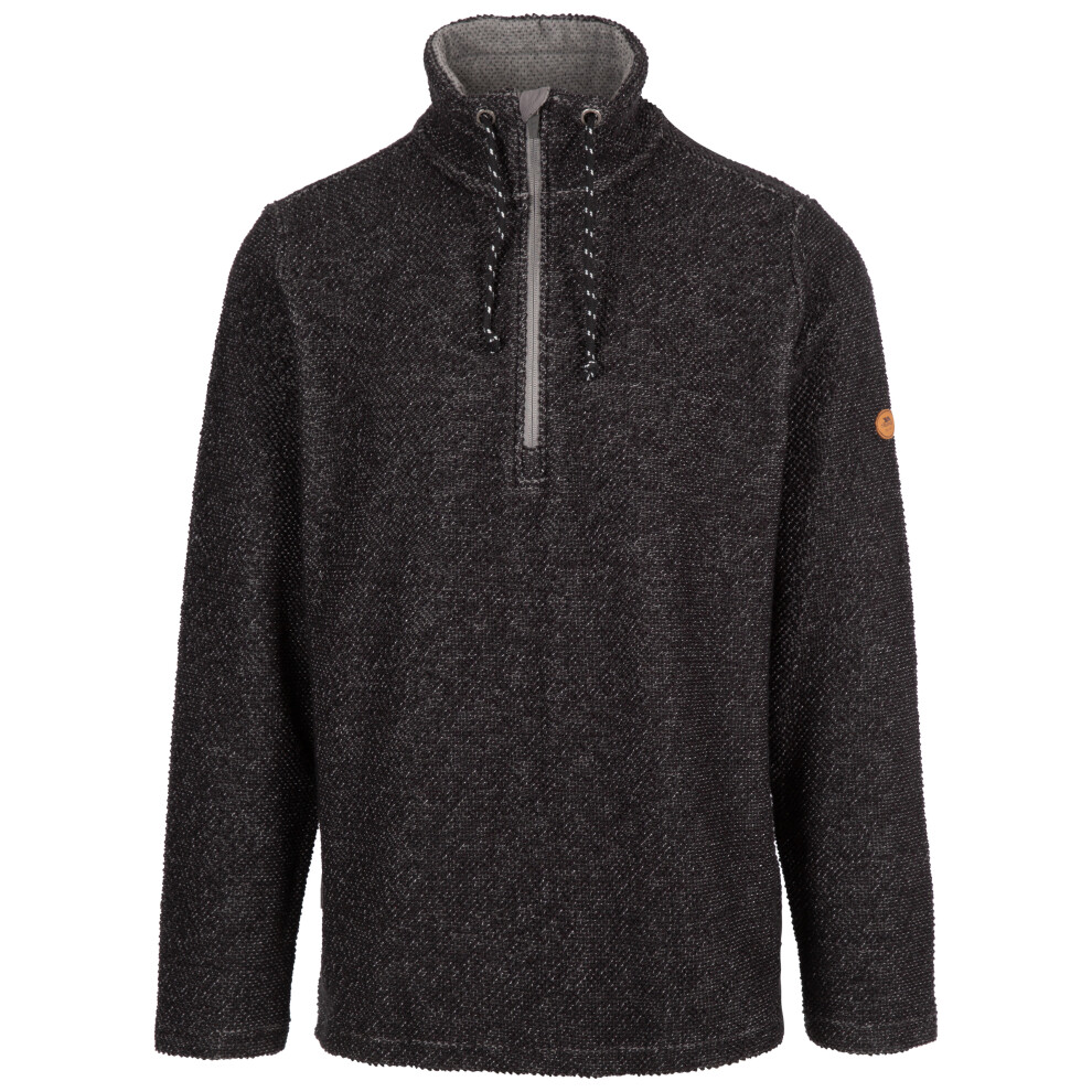 (M, Black) Trespass Mens Sweatshirt 1/2 Zip Falmouthfloss