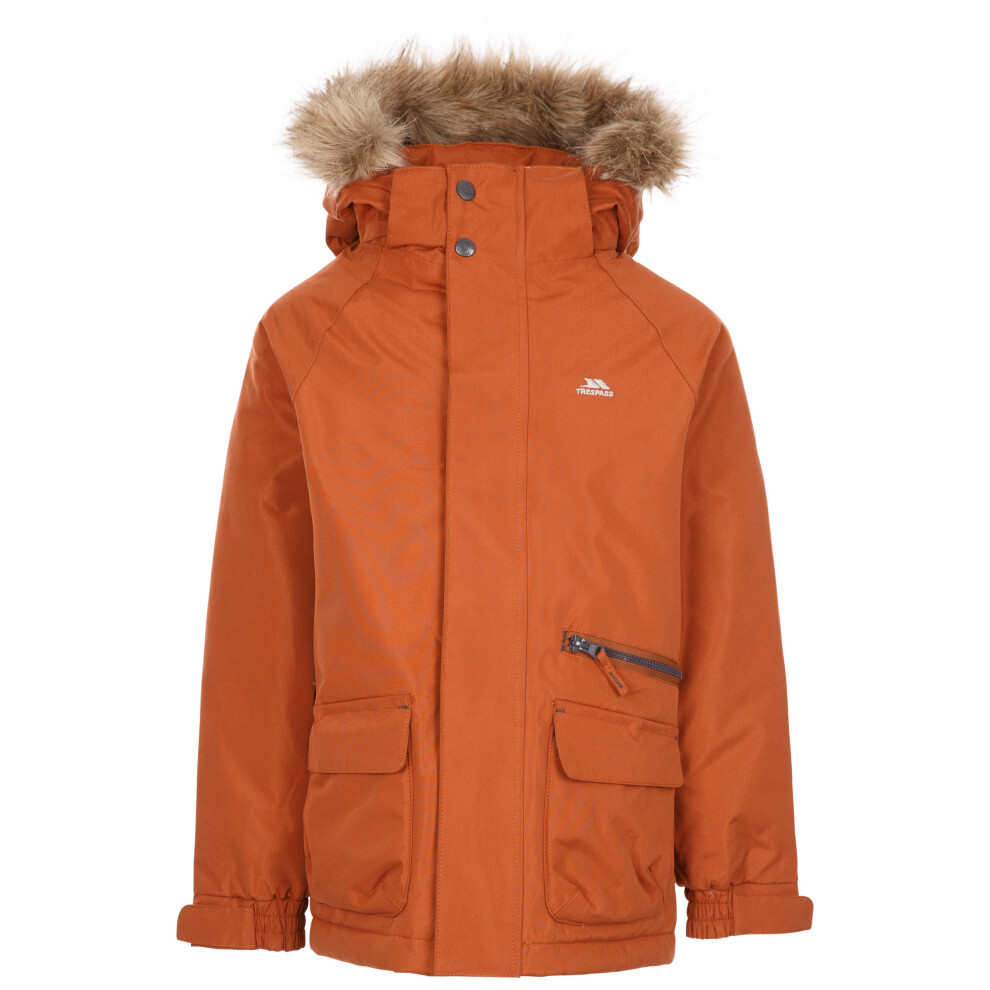 (2-3 Years, Rust) Trespass Boys Waterproof Jacket Upbeat