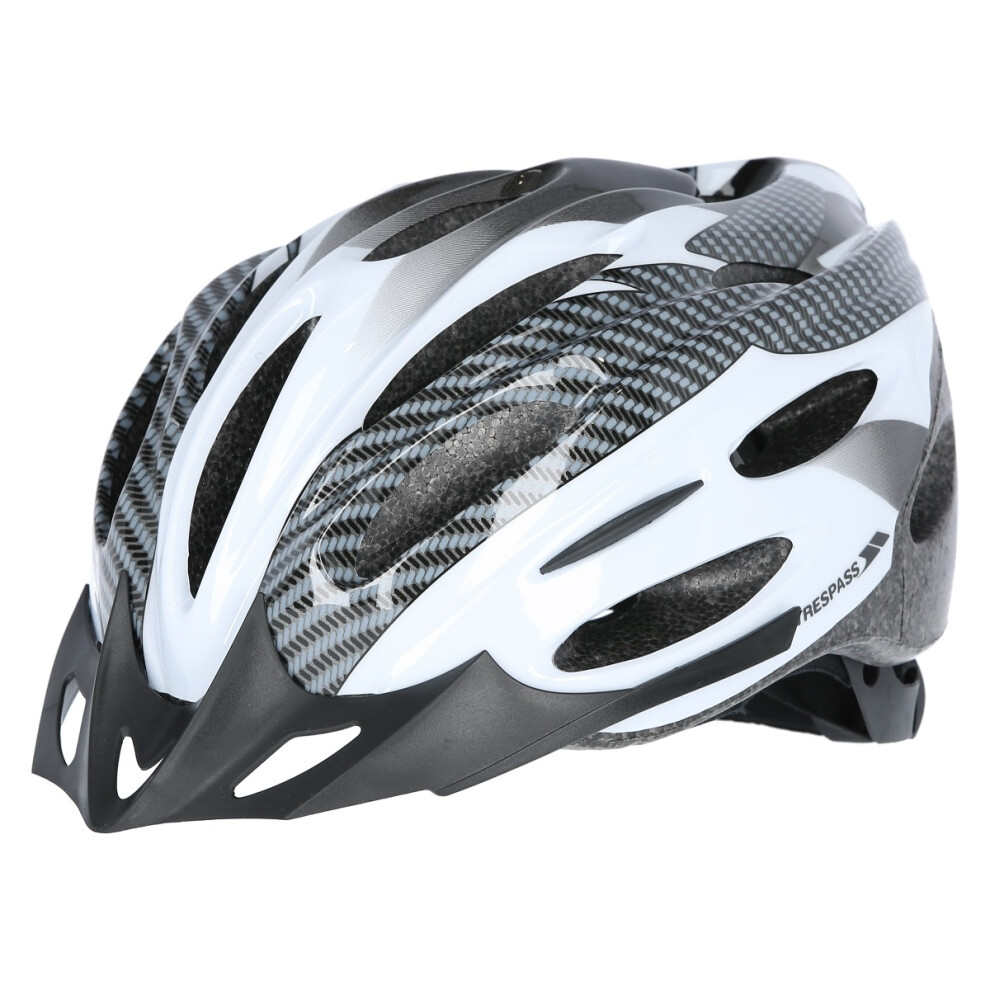 (S/M, White) Trespass Adult Bike Helmet Crankster