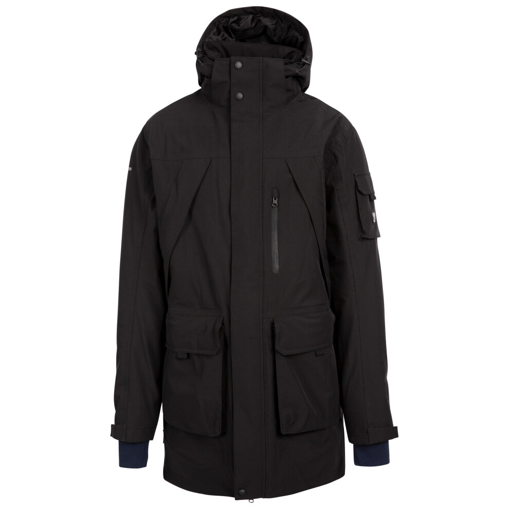 (XXXL, Black) Trespass Mens Waterproof Hooded Jacket Pelsall