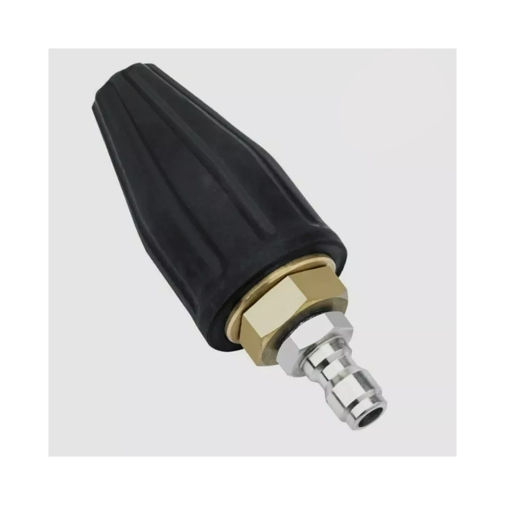 Veishet (Black) 4000Psi High Pres Washer Turbo Nozzle 360 Rotating Spray Tip Professional Clean Black