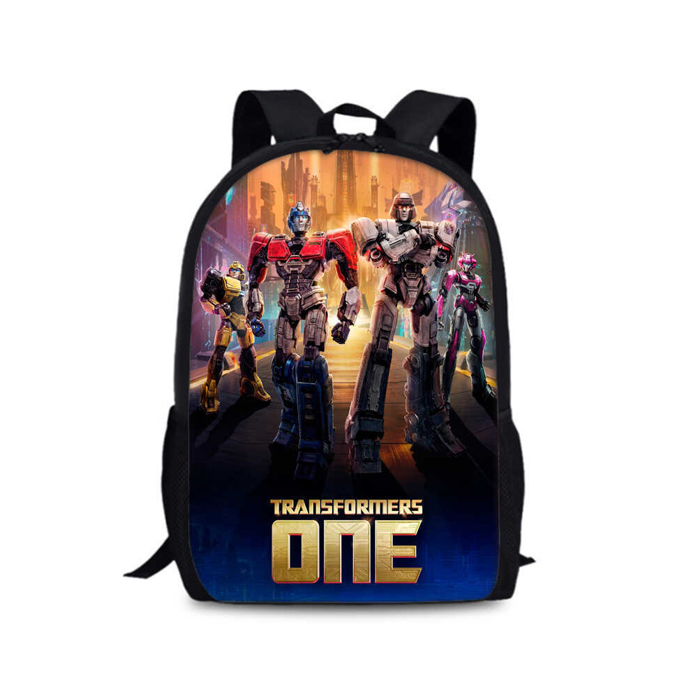 (1) Transformers One 15inch Fashionable School Backpack With Custom Print Pattern
