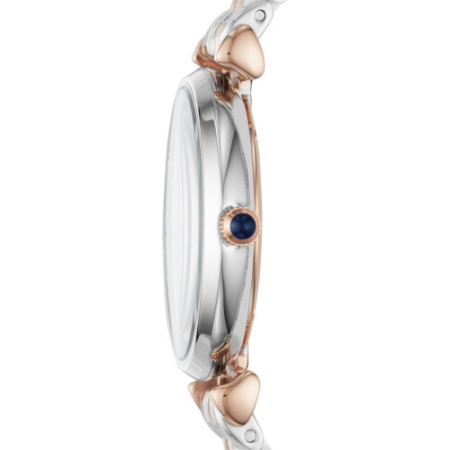 Armani ARMANI AR11092 WOMENS WATCH SILVER GOLD STRAP BLUE DIAL SILVER CASE 2