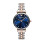 Armani ARMANI AR11092 WOMENS WATCH SILVER GOLD STRAP BLUE DIAL SILVER CASE 2