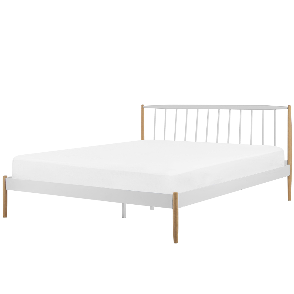 Bed Metal MAURS 180 x 200 cm (EU Super King) White