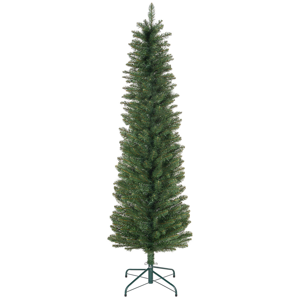 HOMCOM 6 Foot Artificial Pencil Christmas Tree With Branches, Green