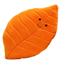 (orange leaves) Unique 3D Leaf Shaped and Comfortable Sofa Decoration Pillows Festival Cushion Nature inspired Accessory G2AB