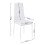 Living And Home (White) Set of 4 Modern PU Leather High Back Kitchen Dining Chairs 7