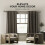 (76-145cm (Black )) Marlow Steel Extendable Quiet Curtain Rod Set 7