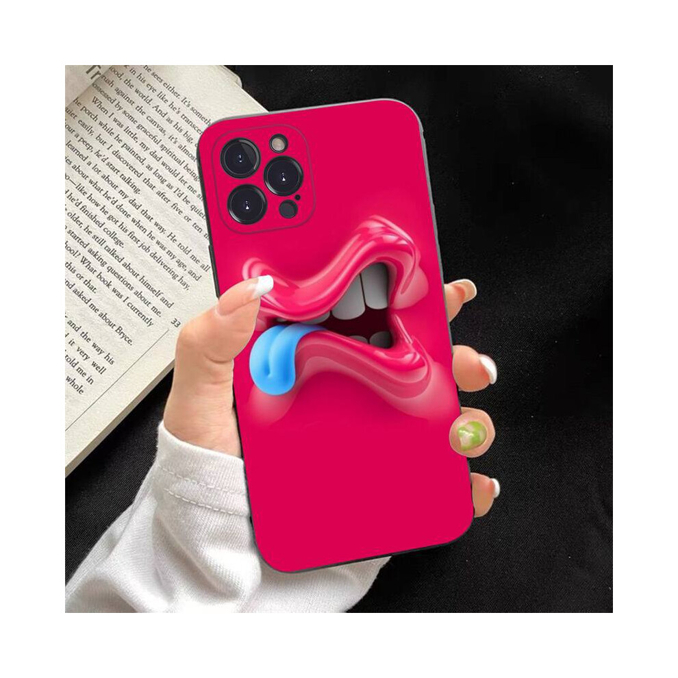 Photos - Case  Cute mouth Phone  For iphone 13/14/15 ProMax(Style 03, For iphone 14Pro)