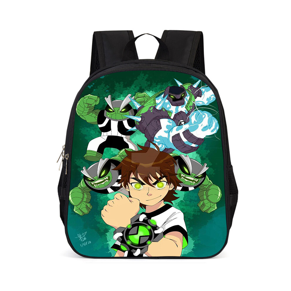 (StyleL) Ben10 Large 15inch Capacity Lightweight Oxford School Backpack For Kids