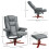 Homcom HOMCOM Reclining Armchair with Footstool and Adjustable Backrest, Grey 2