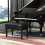 Casart Adjustable Duet Piano Bench with Storage Piano Stool w/ Cushion Black 6