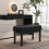 Casart Adjustable Duet Piano Bench with Storage Piano Stool w/ Cushion Black 7
