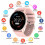 (Rose) Montre connectée Bluetooth ZL02D, tracker d'activité IP67 3