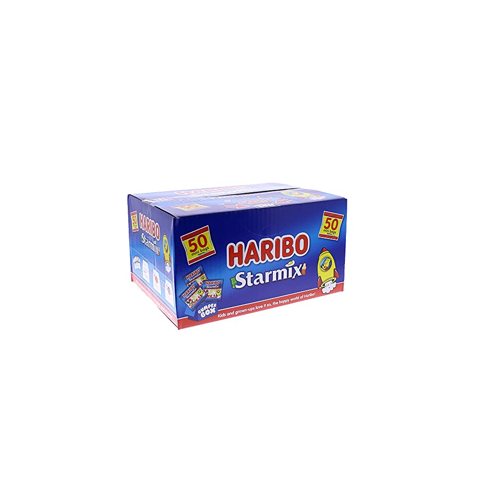 HARIBO Starmix Bumper Box 50 x 16g Mini Bags Party Multipack 800g