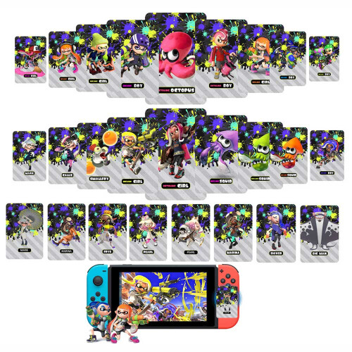 Neueste 27Pcs Full Set Mini Amiibo Karten für Splatoon 1 2 3 1