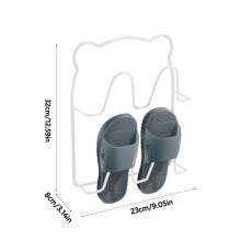 (White) Shoe Storage Wall Hangers Adhesive Slipper Rack Wall Mounted Shoe Rack Wall Hanger Flexible Multifunctional Sticky Shoe