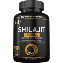 Shilajit Capsules 16,000mg -120 Days Supply - 60% Fulvic Acid