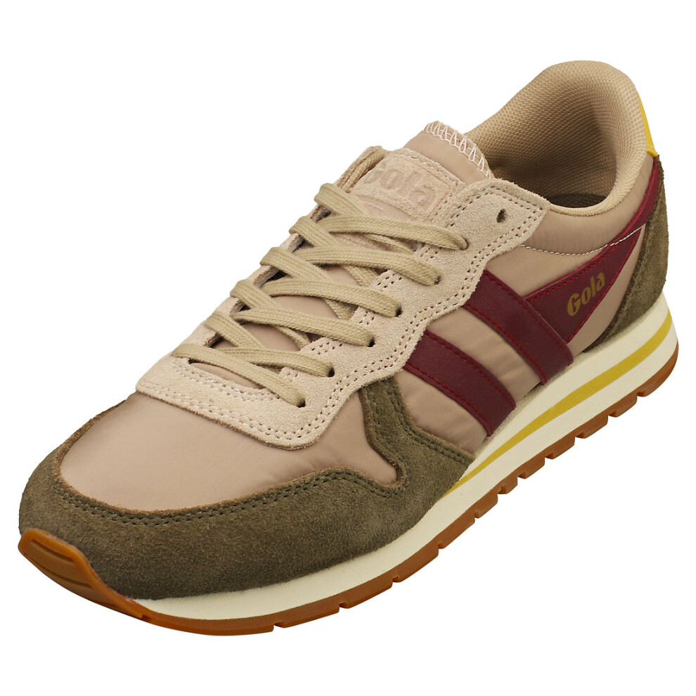 Gola Daytona Chute Womens Fashion Trainers in Bone Khaki - 3 UK