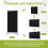 (Black) Angel Living Room Divider 1 Panel 81 x 180cm 3