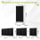 (Black) Angel Living Room Divider 1 Panel 81 x 180cm 4