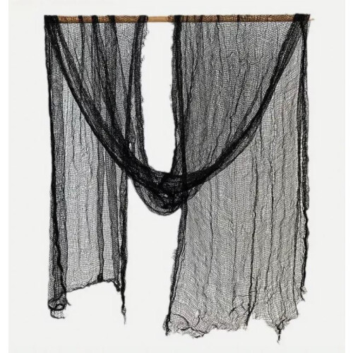 Black Cloth Drape Halloween Party Decoration For Window Or Table