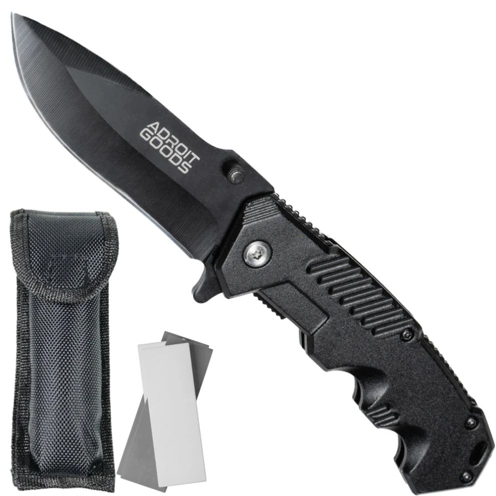 (Nova X47) AdroitGoods Survival Pocket Knife - Hunting Knife - Camping