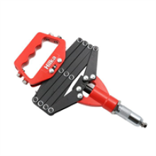 Hilka Tools 32 Inch Lazy Tong Riveter With Extending Arms - Red/Black