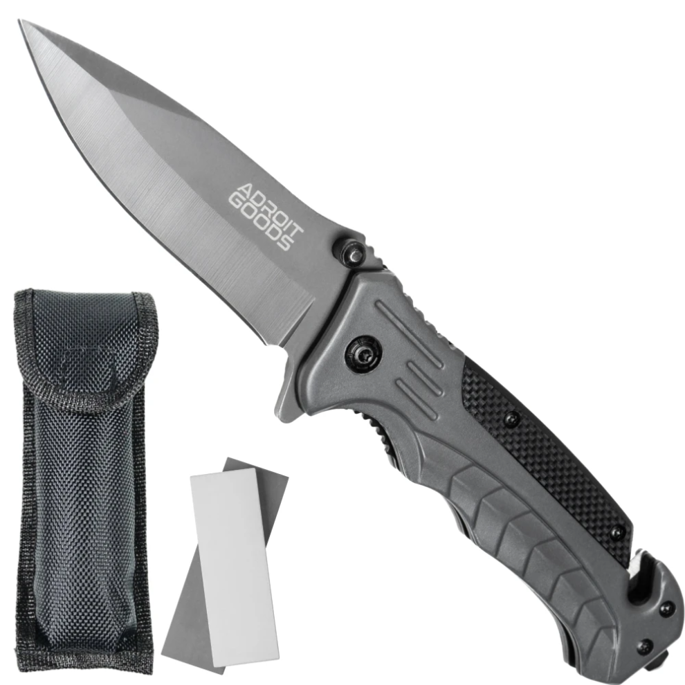 (Nova X52) AdroitGoods Survival Pocket Knife - Hunting Knife - Camping