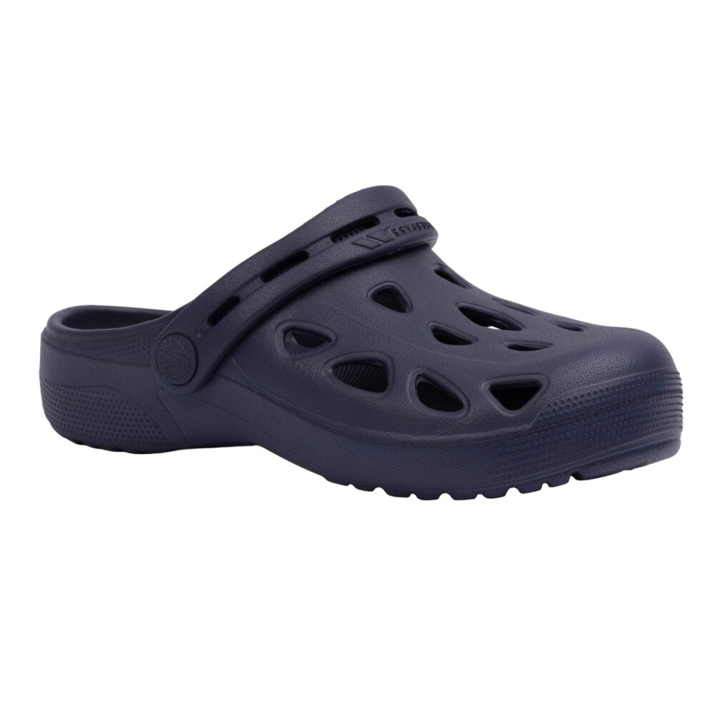 (1 UK, Navy) Trespass Childrens/Kids Madison Clogs