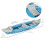 Outsunny Outsunny Inflatable Kayak Two-Person Inflatable Boat w/ Air Pump, Blue 8