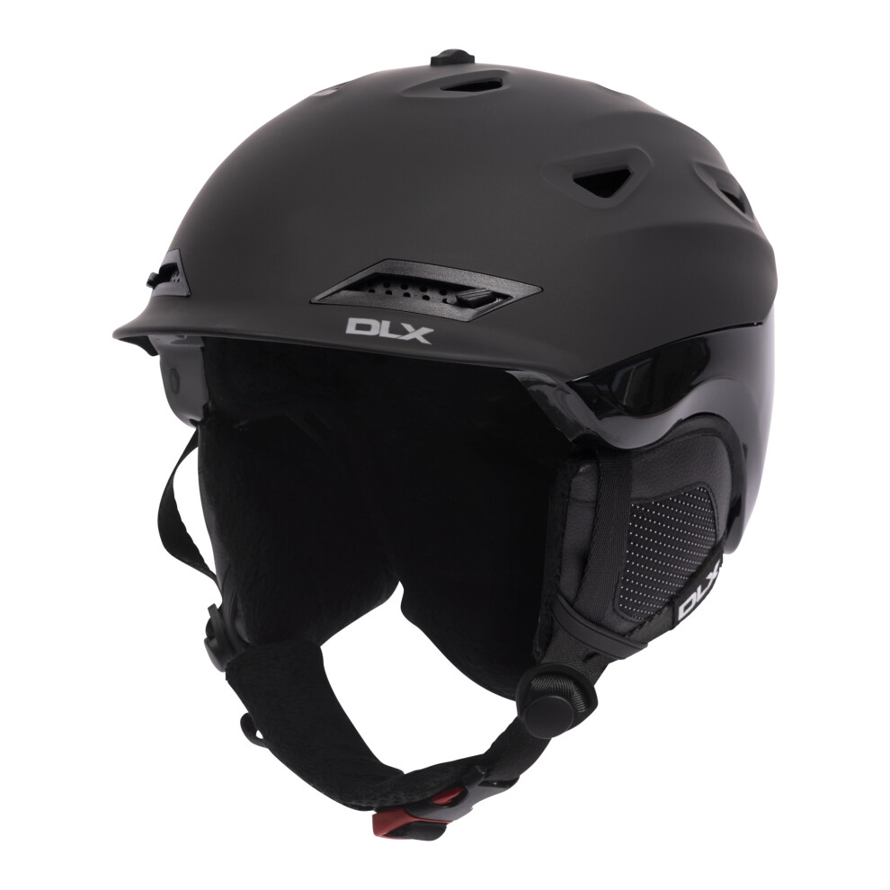 (L, Black/Black) Trespass Adults Renko DLX Ski Helmet