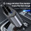 Chargeur de voiture rétractable 120W à charge rapide USB et TYPE-C Apple 5