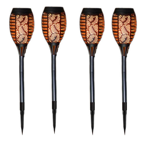 LED Small Flame Solar Light Outdoor Garden (6 Pack), Torches Flame Effect 2