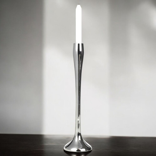 URBN Living (2x Silver Large ) Metal Candle Holder Candlesticks Decorative Decor 2