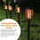 LED Small Flame Solar Light Outdoor Garden (6 Pack), Torches Flame Effect 10