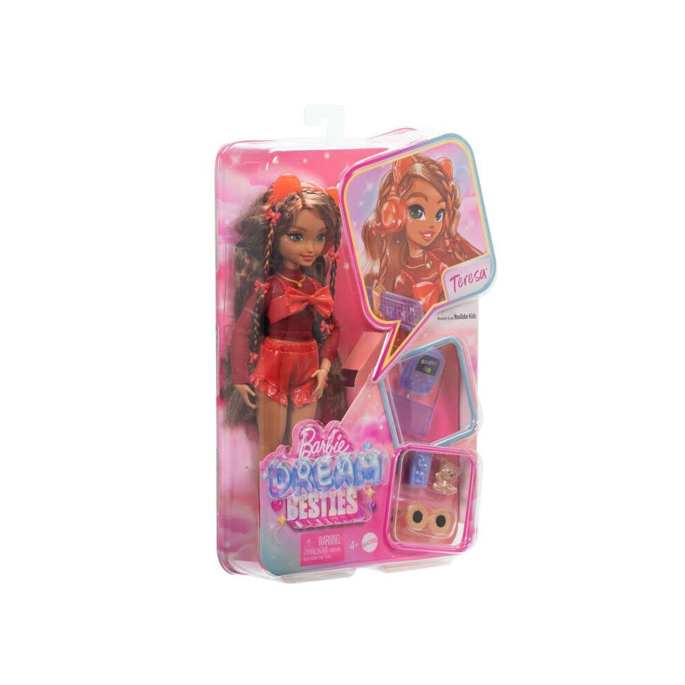 Mattel Barbie Dream Besties: Teresa Doll Hyc23 /4 - Collectible Barbie Friend Series