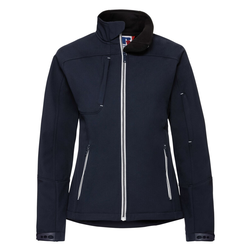 (L, French Navy) Russell Women/Ladies Bionic Softshell Jacket