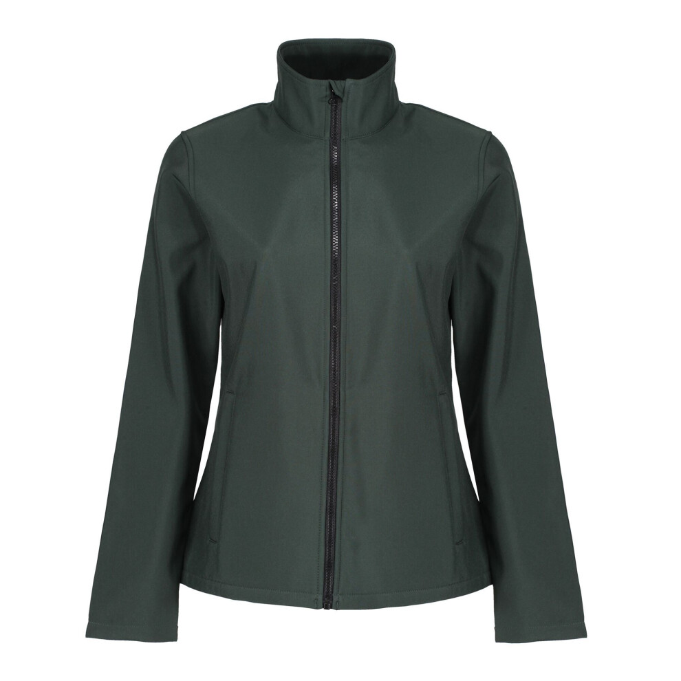 (14 UK, Dark Spruce/Black) Regatta Womens/Ladies Ablaze Printable Soft Shell Jacket