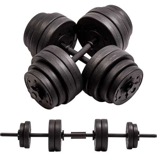 RIP X 30kg Dumbbell Barbell Adjustable Bar Joiner Weight Lift Training Home Gym
