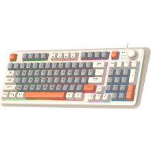 (apis suit) K82 Gaming Keyboard 94 Keys with Mouse Wired Keypad for PC Laptop (Bee set)